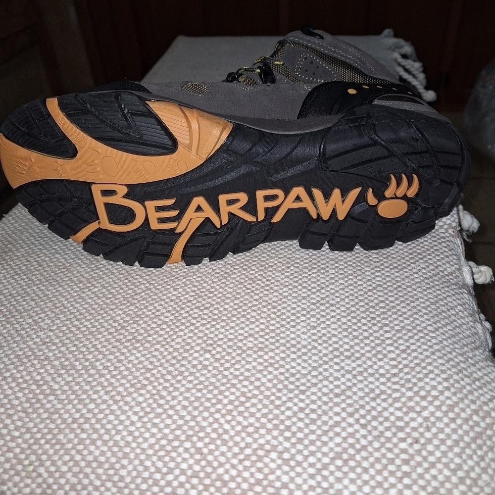 A pair of BearPaw grey hiking boots in a men's size 13. They're new without box. - Picture 12 of 12